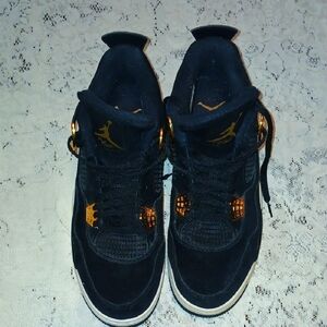 Jordan FLIGHT Black and Gold suede  Sneakers Sz. (12 Mens)